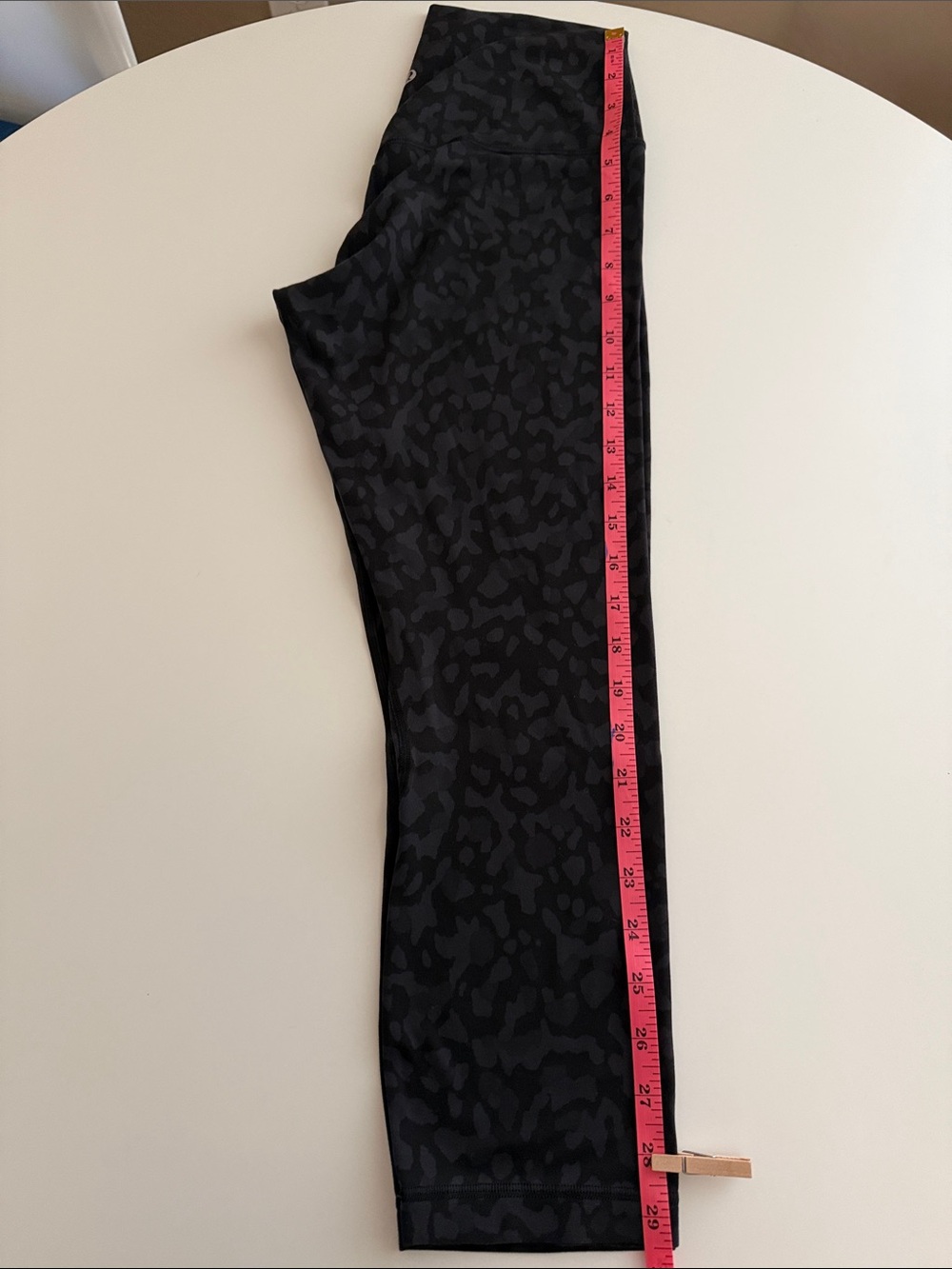 lululemon athletica Align High Rise Black Charcoal Leopard Print Leggings Sz 6 - Picture 8 of 10